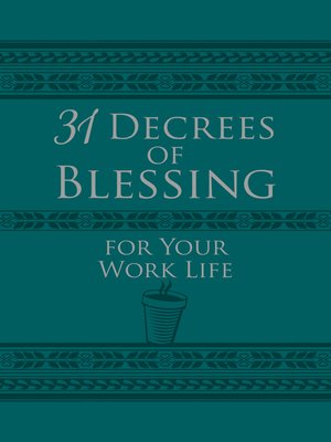 cover image of 31 Decrees of Blessing for Your Work Life